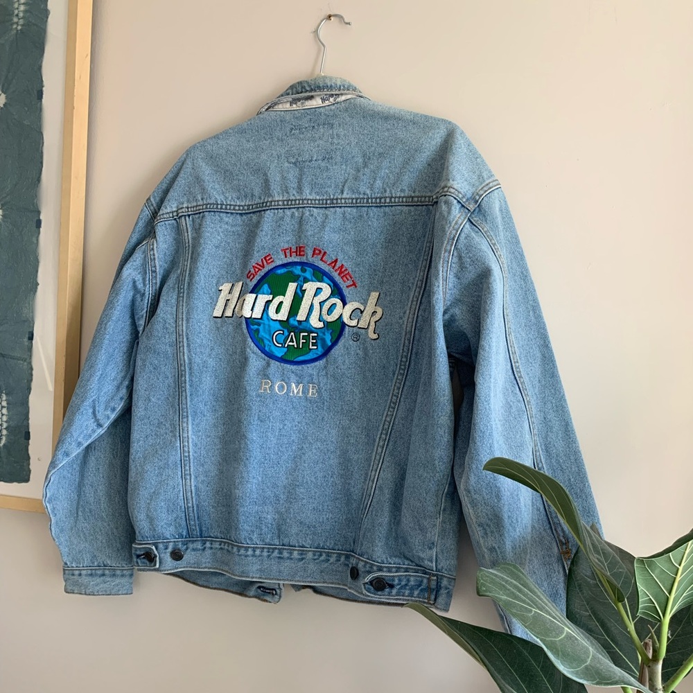Vintage Hard Rock Rome denim jacket
